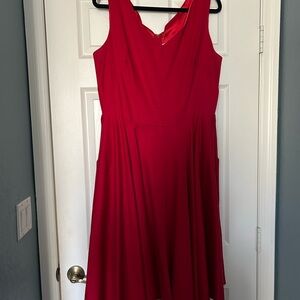 Red Sleeveless Dress